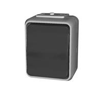 Elso 441609 - Interruptor | Montaje en superficie, IP44, 10 A, abrazadera de enchufe, Aquatop, claro/gris basalto