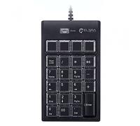 ELSRA PK-2068 - Teclado numérico macro con cable USB con 26 teclas programables, 2 concentradores USB para Windows portátil y escritorio
