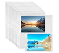 Elsrantor 30 Piezas Fundas Plástico A4 Transparente, Carpetas Portafolios Archivador, Hojas Funda Album Fotos, Bolsa para Documentos, Bolsillos de Doble Cara Fotográficas, 2 Compartimentos 11 Agujeros