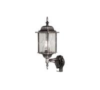 Elstead Aplique de exterior Wexford, con sensor, negro/plata, IP44