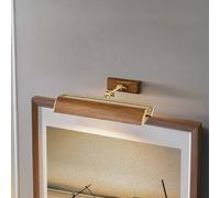 Elstead Aplique de pared Winchfield, anchura 45 cm, color madera/latón True