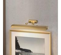 Elstead Aplique de pared Winchfield, anchura 70 cm, latón/latón