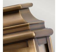 Elstead Aplique exterior St Martins 1 luz latón envejecido