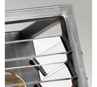 Elstead Aplique Louvre en diseño industrial, 2 luces