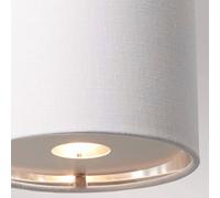 Elstead Balance aplique de pared, negro/níquel pulido, pantalla blanca