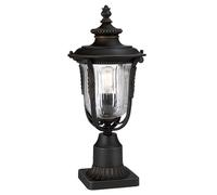 Elstead Lighting Luverne lámpara de pie para exteriores 1x60 W marrón KL-LUVERNE3-M