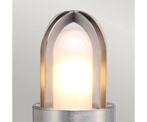 Elstead Bolardo luminoso Paignton acero inoxidable, plata