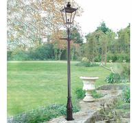 Elstead Bolardo luminoso Wilmslow negro 1 luz alto 82,5cm