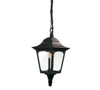 Elstead Chapel Mini lámpara colgante exterior, negra