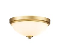Elstead Feiss Malibu Lámpara de techo semiempotrable Bowl Latón cepillado, IP44