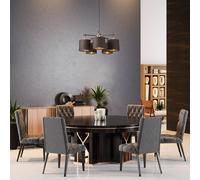 Elstead Lámpara colgante Balance latón-marrón, 5 luces