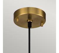 Elstead Lámpara colgante Etoile, 1 luz Ø 13,3 cm latón antiguo