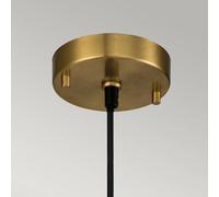 Elstead Lámpara colgante Etoile 1 luz Ø 17,8 cm latón antiguo