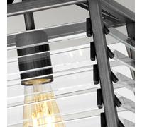 Elstead Lámpara colgante Louvre estilo industrial, 1 luz