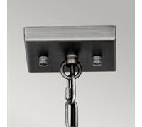 Elstead Lámpara colgante Louvre estilo industrial, 4 luces