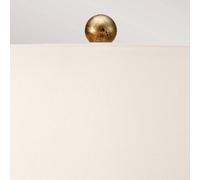 Elstead Lámpara de mesa Amarilli, bronce, pantalla textil blanca