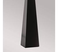 Elstead Lámpara de mesa Ascent, negra, pantalla blanca True