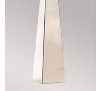 Elstead Lámpara de mesa Ascent, níquel pulido, pantalla blanca True