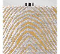 Elstead Lámpara de mesa Milo, níquel-blanco/amarillo True