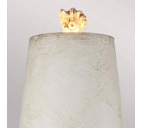 Elstead Lámpara de mesa SWIRL en blanco antiguo