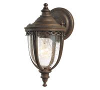 Elstead Lámpara de pared English Bridle, IP44, Ø 16,5 cm, bronce