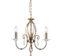 Elstead Lighting Aegean lámpara colgante 3x60 W latón AG3-AGED-BRASS