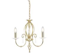 Elstead Lighting Aegean lámpara colgante 3x60 W latón AG3-POL-BRASS