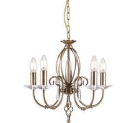 Elstead Lighting Aegean lámpara colgante 5x60 W latón AG5-AGED-BRASS