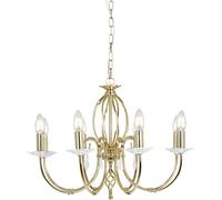 Elstead Lighting Aegean lámpara colgante x60 W latón AG8-POL-BRASS