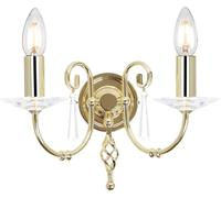 Elstead Lighting Aegean lámpara de pared 2x60 W latón AG2-POL-BRASS