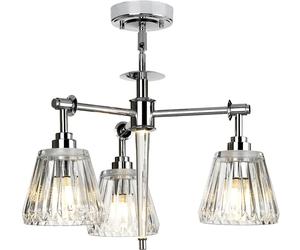 Elstead Lighting Agatha lámpara colgante 4x3 W cromo BATH-AGATHA3P-PC