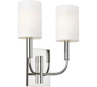 Elstead Lighting Brianna lámpara de pared 2x60 W níquel FE-BRIANNA2-PN