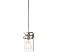 Elstead Lighting Brinley lámpara colgante 1x60 W níquel KL-BRINLEY-MP-NI