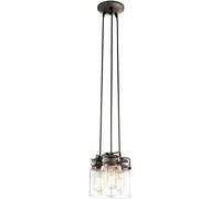 Elstead Lighting Brinley lámpara colgante 3x60 W marrón KL-BRINLEY3-OZ