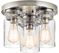 Elstead Lighting Brinley lámpara de techo 3x60 W níquel KL-BRINLEY-F-NI