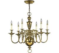Elstead Lighting Cambridge lámpara colgante 6x40 W latón HK-CAMBRIDGE6