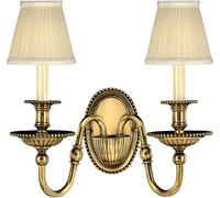 Elstead Lighting Cambridge lámpara de pared 2x40 W latón HK-CAMBRIDGE2