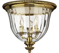 Elstead Lighting Cambridge plafón 2x60 W latón HK-CAMBRIDGE-F-B