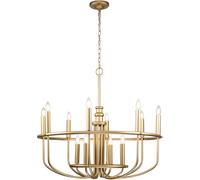 Elstead Lighting Capitol Hill lámpara colgante x40 W latón KL-CAPITOL-HILL12-PNBR