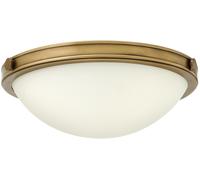 Elstead Lighting Collier plafón 2x40 W latón HK-COLLIER-F-S