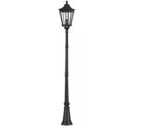 Elstead Lighting Cotswold Lane lámpara de pie para exteriores 3x60 W negro FE-COTSLN5-L-BK