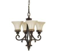 Elstead Lighting Drawing Room lámpara colgante 4x100 W marrón-beige FE-DRAWING-ROOM4