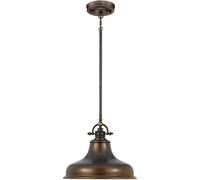 Elstead Lighting Emery lámpara colgante 1x60 W marrón QZ-EMERY-P-M-PN
