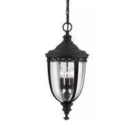 Elstead Lighting English Bridle lámpara colgante para exterior 3x60 W negro FE-EB8-L-BLK