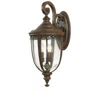 Elstead Lighting English Bridle lámpara de pared para exteriores 3x60 W marrón FE-EB2-L-BRB