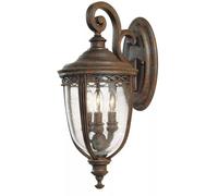 Elstead Lighting English Bridle lámpara de pared para exteriores 3x60 W marrón FE-EB2-M-BRB
