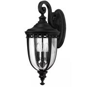 Elstead Lighting English Bridle lámpara de pared para exteriores 3x60 W negro FE-EB2-L-BLK