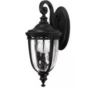 Elstead Lighting English Bridle lámpara de pared para exteriores 3x60 W negro FE-EB2-M-BLK