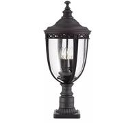 Elstead Lighting English Bridle lámpara de pared para exteriores 3x60 W negro FE-EB3-L-BLK