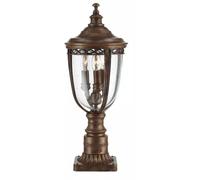 Elstead Lighting English Bridle lámpara de pie para exteriores 3x60 W marrón FE-EB3-M-BRB